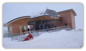 gare d'arrivée de la télécabine