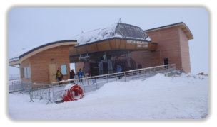 gare d'arrivée de la télécabine