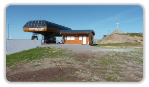 gare d'arrivée et croix de Chamrousse